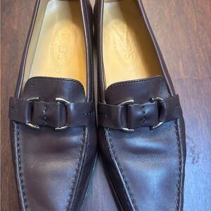 Tod's Women’s  Brown Leather Loafers